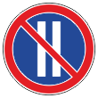 Дорожный знак 3.30 «Стоянка запрещена по четным числам месяца» (металл 0,8 мм, I типоразмер: диаметр 600 мм, С/О пленка: тип А коммерческая)